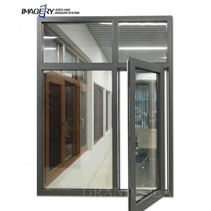 Aluminum casement windows with Germany hardware2